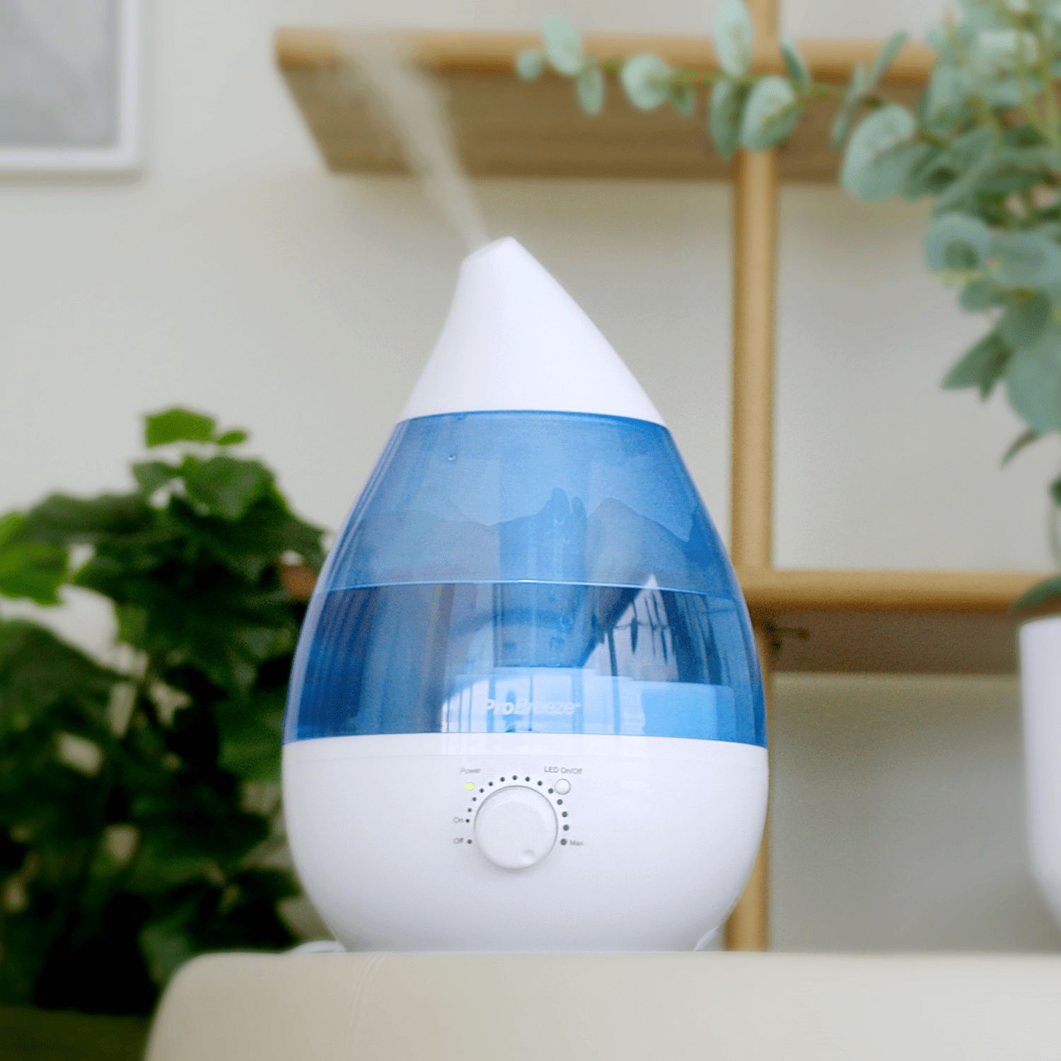 1 Gallon Ultrasonic Cool Mist Humidifier with Aroma Diffuser Tray, Night Light & Auto Shut-Off