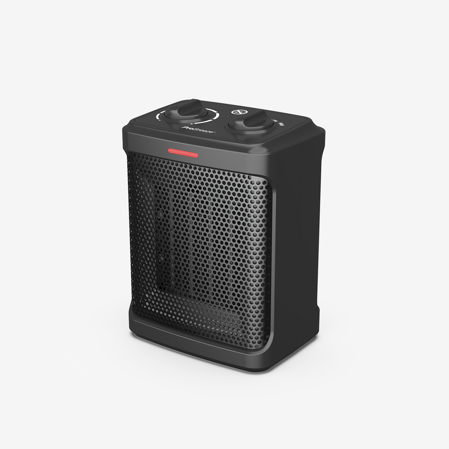 1500W Mini Ceramic Space Heater with 3 Operating Modes and Adjustable Thermostat - Black