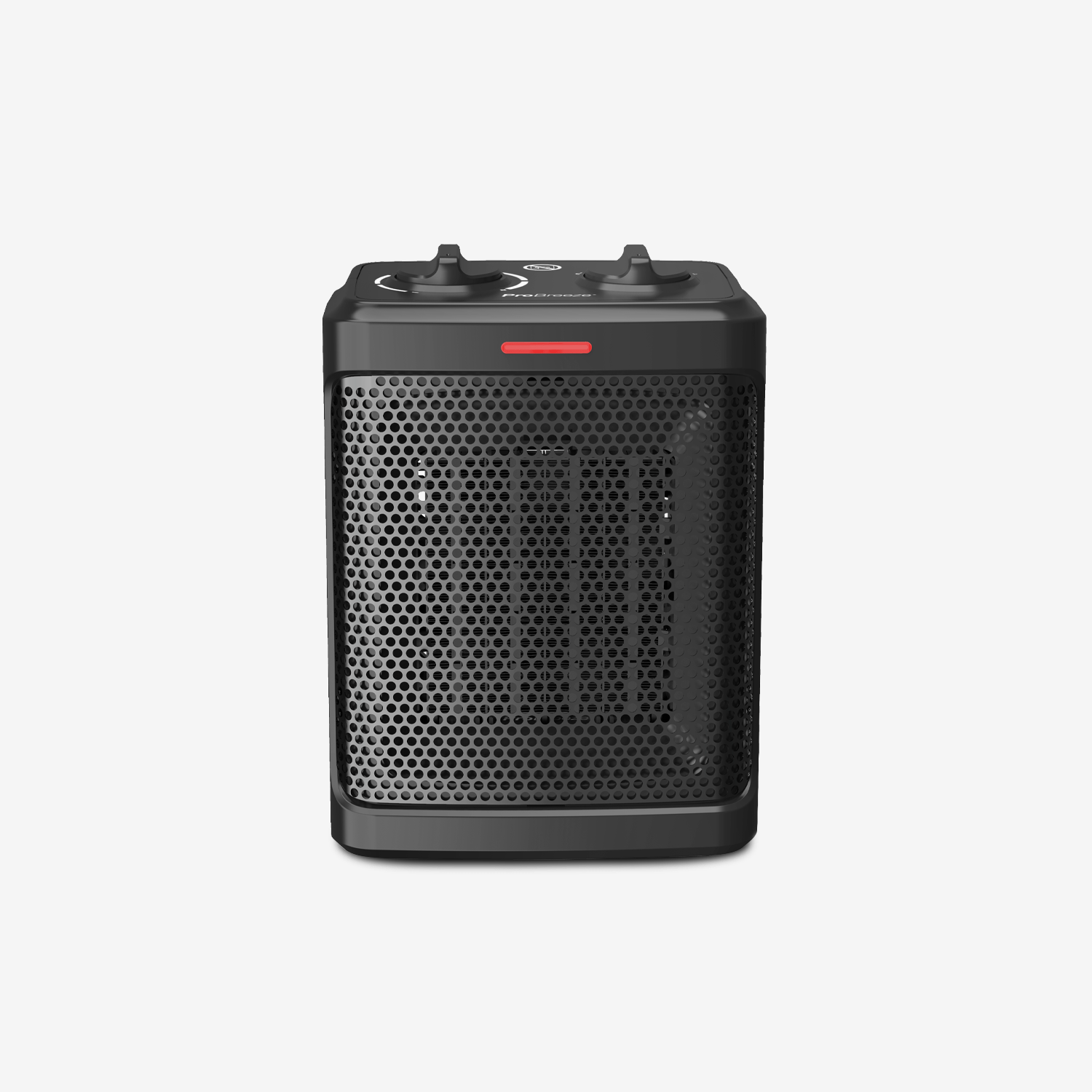 1500W Mini Ceramic Space Heater with 3 Operating Modes and Adjustable Thermostat - Black