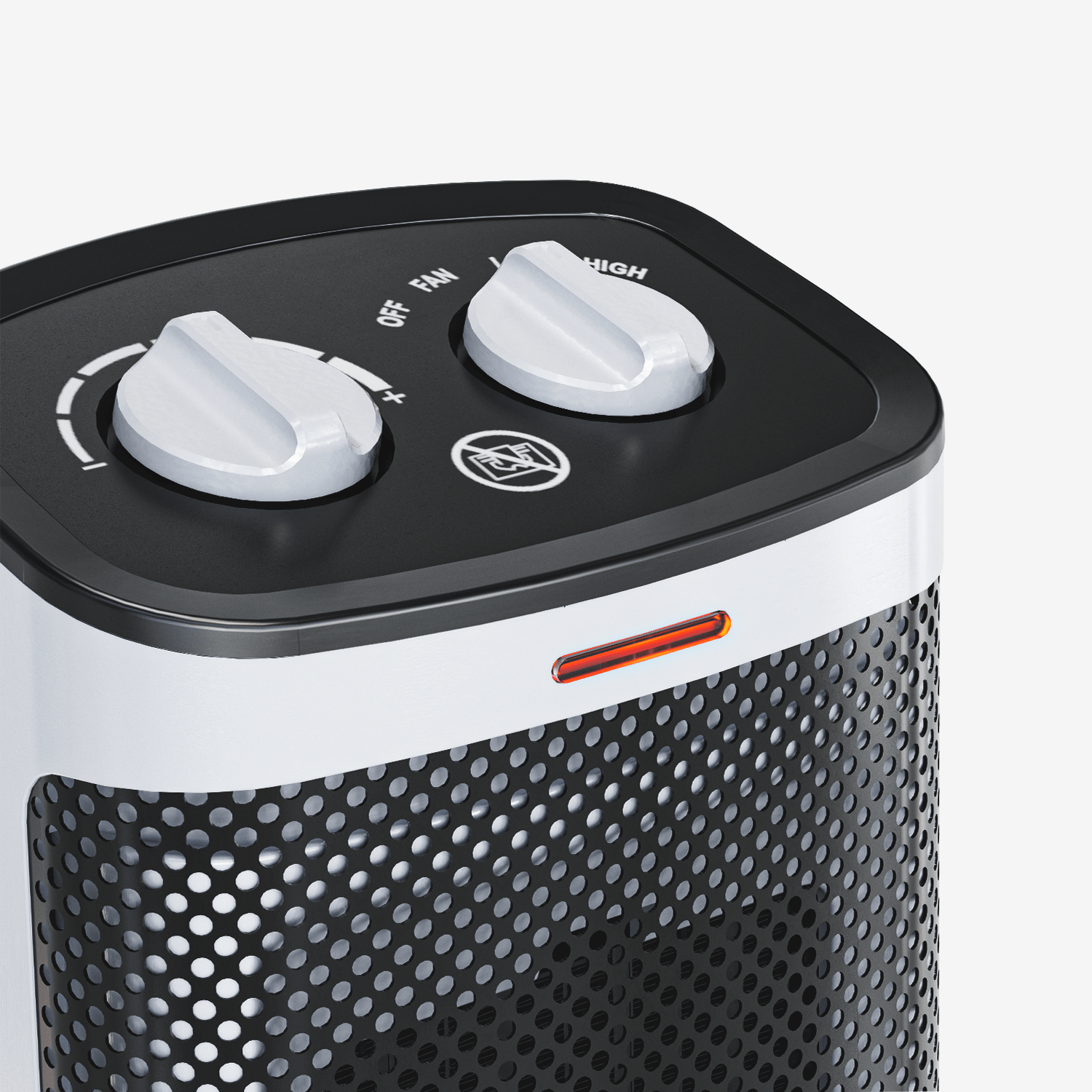 1500W Mini Oscillating Ceramic Space Heater - Rotates 70° with 6 Operation Modes