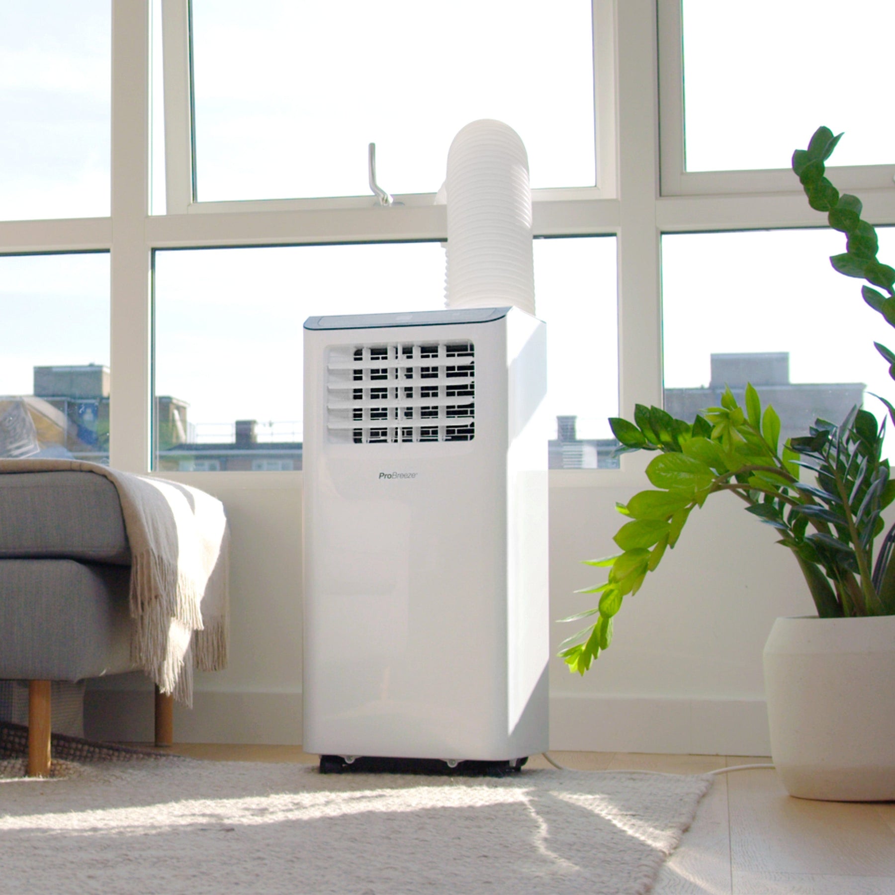 10,000 BTU Smart Air Conditioner with 300 Sq. Ft Coverage, 24-Hour Timer & Window Venting Kit