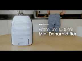 Premium Electric Dehumidifier - 2200 Cubic Feet (250 sq. ft), Compact & Portable
